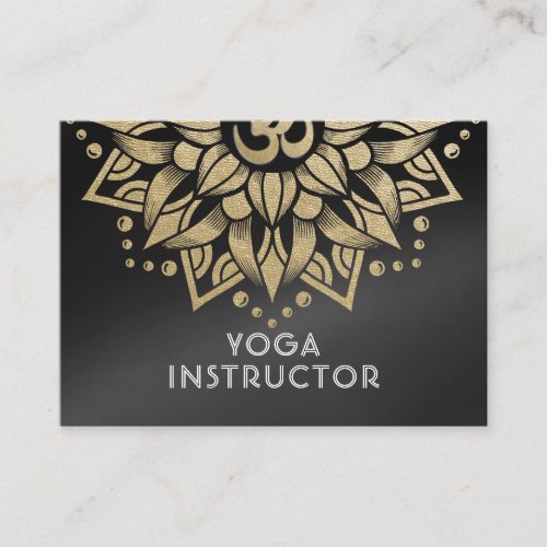 YOGA Instructor Appointment Gold Mandala Om Symbol