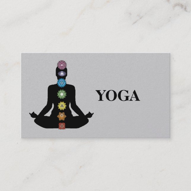 Yoga instructor business card (Front)