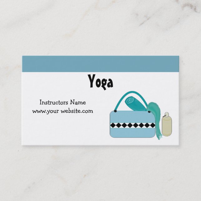Yoga Instructor Business Card (Front)