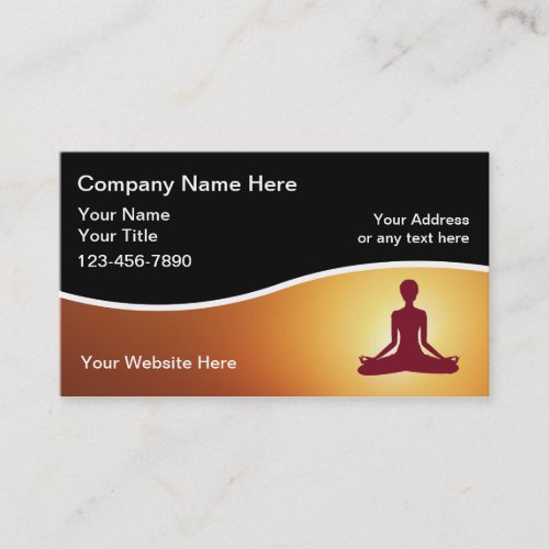 Yoga Instructor Business Card