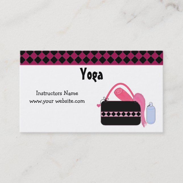 Yoga Instructor Business Card (Front)