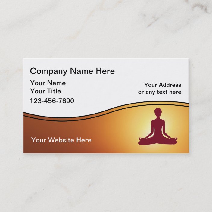 Yoga Instructor Business Card Zazzle.com Yoga Instructor Business Card Zazzle.com