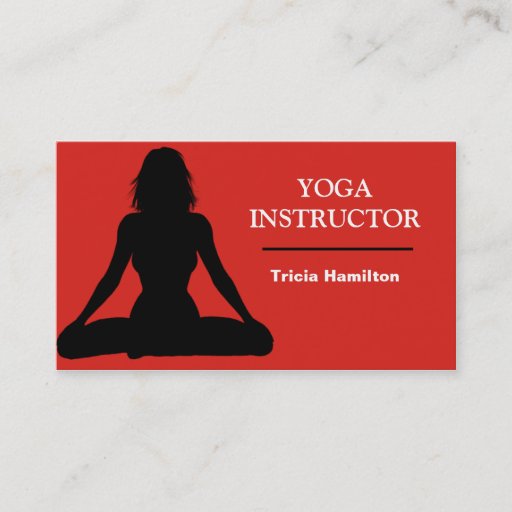 Customizable Yoga Instructor  Business Card