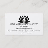 Yoga Instructor Business Card (Back)
