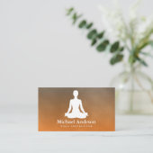 Yoga Instructor Business Card (Standing Front)