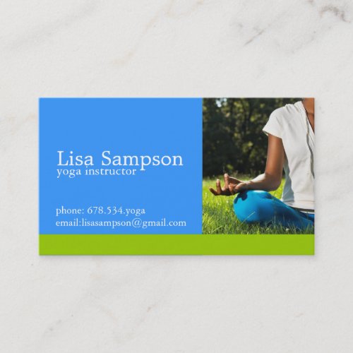 Yoga Instructor Business Card