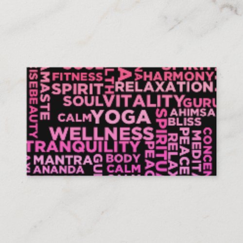 Yoga Instructor Business Card