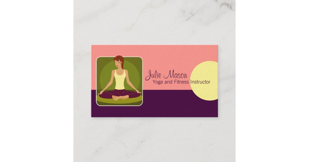 Yoga Instructor Business Cards