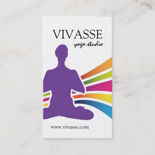 Customizable Yoga Instructor Business Cards