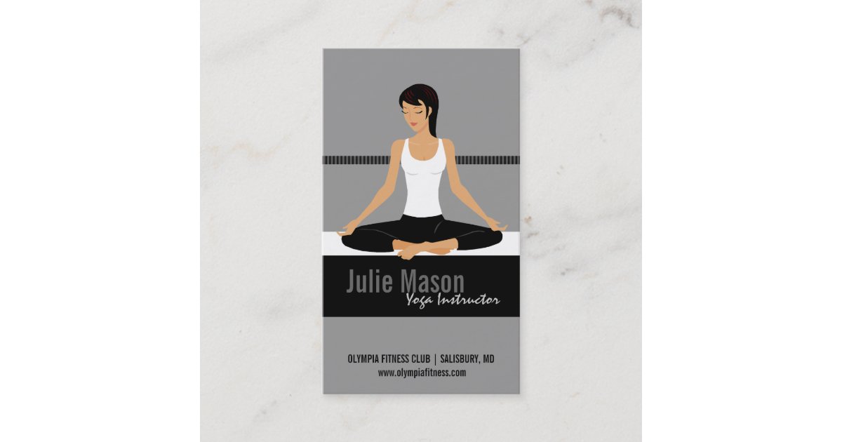 Yoga Instructor Business Cards Zazzle