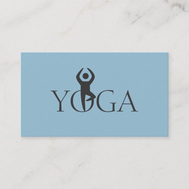 Yoga Instructor, Classes Business Card (Front)