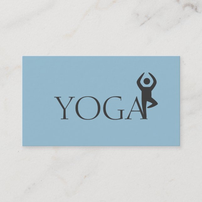 Yoga Instructor, Classes Business Card (Front)