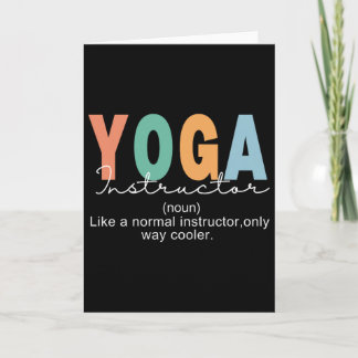 Yoga Instructor Definition Normal Only Cooler Teac Card