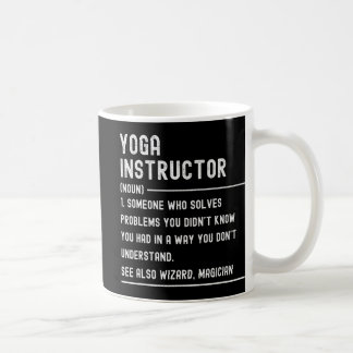 Yoga Instructor Definition Shirts Funny Job Title Coffee Mug