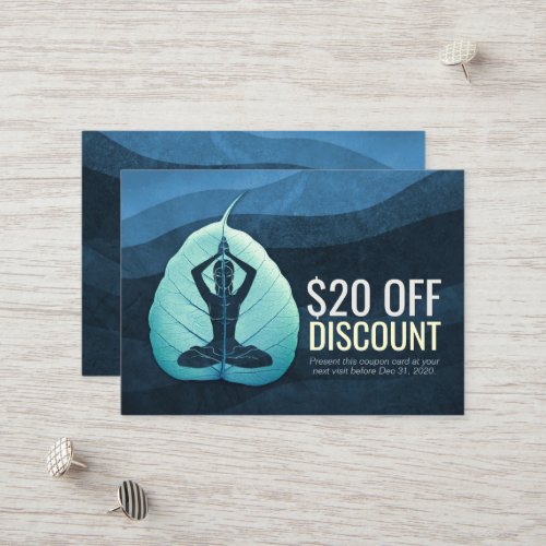 YOGA Instructor Discount Coupon Loyalty Bodhi Leaf