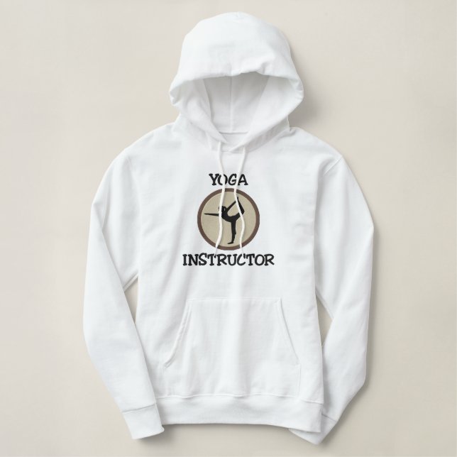 Yoga Instructor Embroidered Sweatshirt (Design Front)