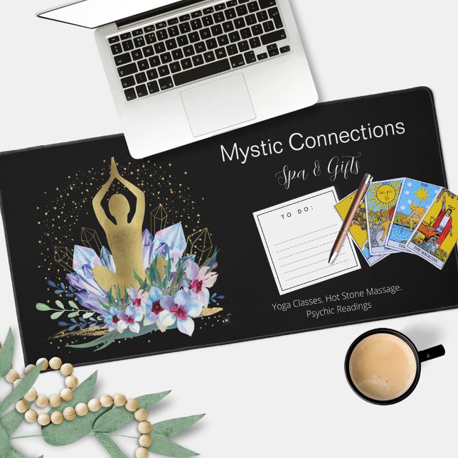 Yoga Instructor Energy Healer Crystals Reiki Spa Desk Mat (Creator Uploaded)