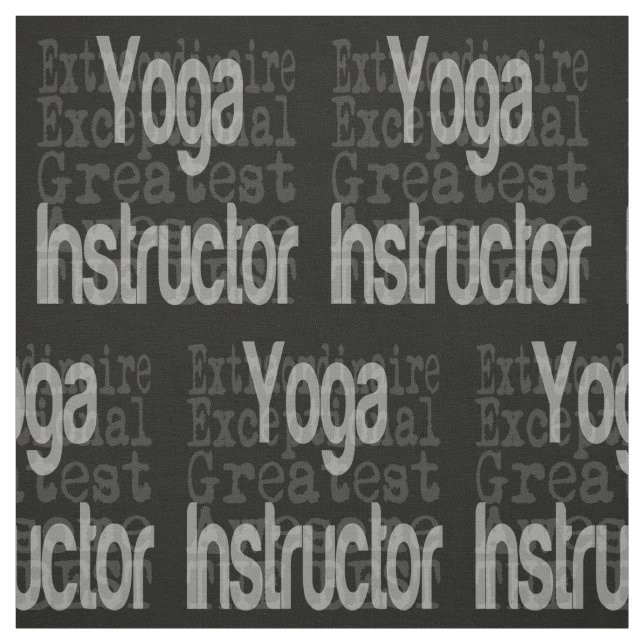 Yoga Instructor Extraordinaire Fabric (Swatch)