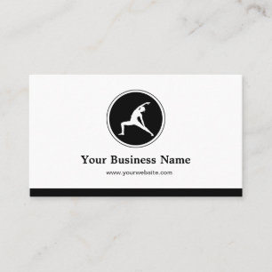 YOGA Instructor Fitness Company - Simple Elegant Business Card