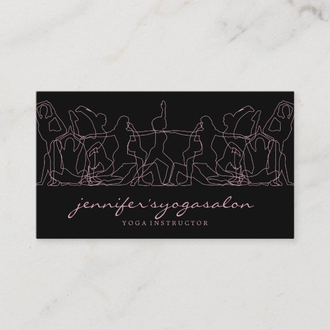 Yoga Instructor Fitness Personal Trainer Business Card