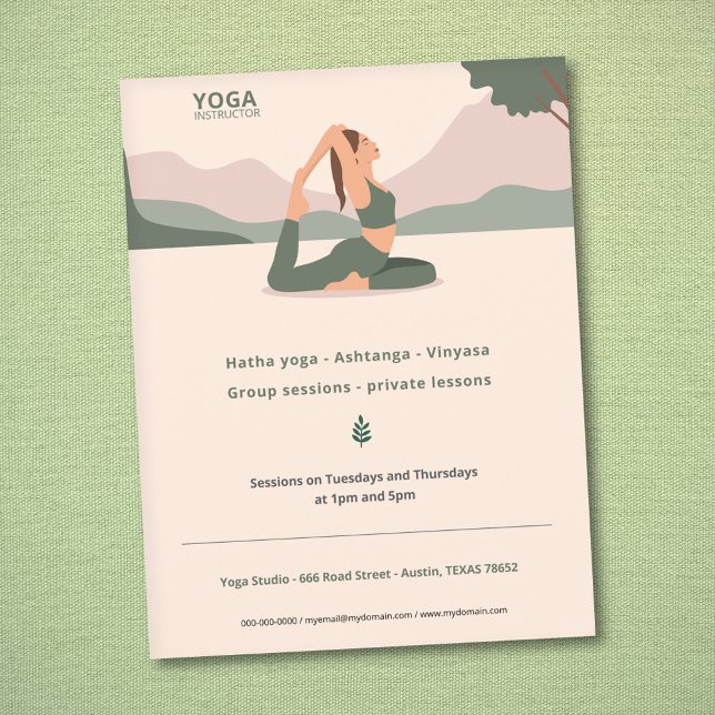 Yoga Instructor Flyer (Yoga Instructor Flyer)