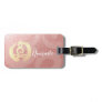 Yoga Instructor Life Coach Meditation Pose Zen OM Luggage Tag