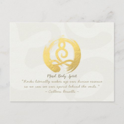 Yoga Instructor Life Coach Meditation Pose Zen OM Postcard