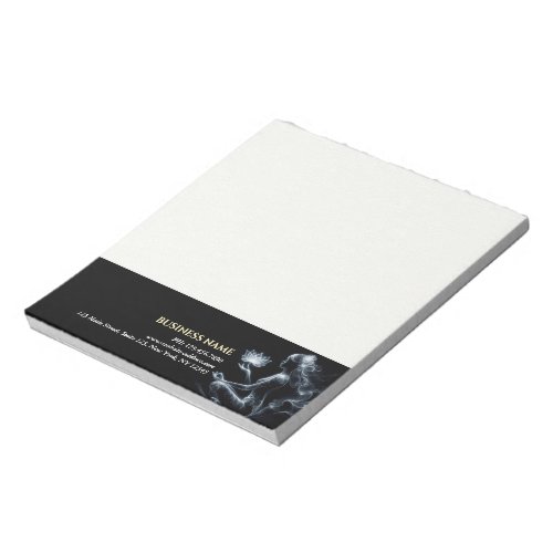 Yoga Instructor Lotus Meditation Pose Glowing Mist Notepad