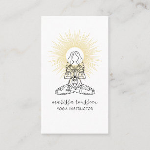 Yoga Instructor Lotus Pose Business Card