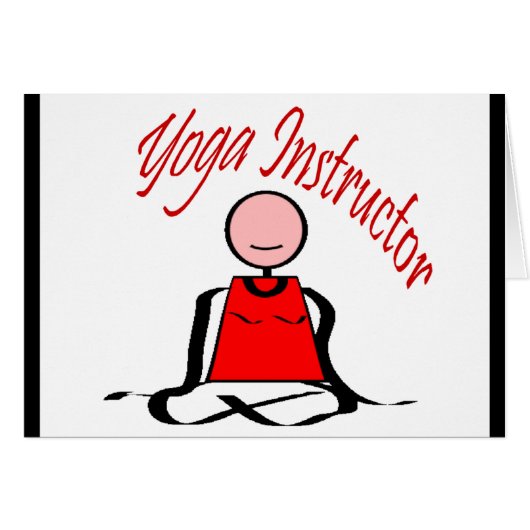 Yoga Instructor---Lotus Postion Stick Figure (Front Horizontal)