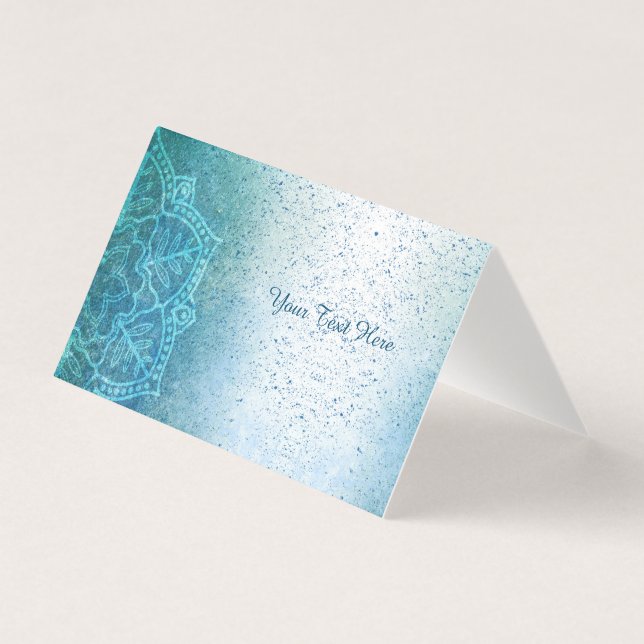 Yoga Instructor Mandala Business Card (Front)