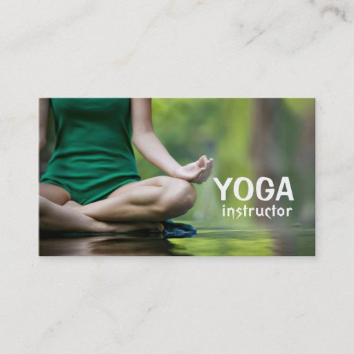 Customizable Yoga Instructor, Meditation Business Card