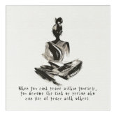Meditation Instructor Yoga Pose OM Quote Gift Box, Zazzle