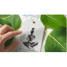 Yoga Instructor Meditation Pose Brush Stroke Quote