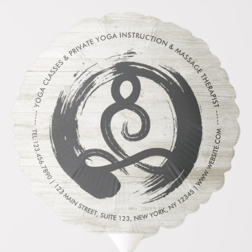 Yoga Instructor Meditation Pose Healer ZEN Symbol Balloon