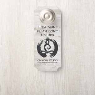Yoga Instructor Meditation Pose Healer ZEN Symbol Door Hanger
