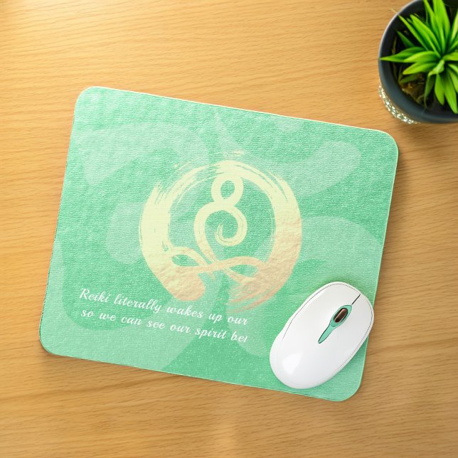 Yoga Instructor Meditation Pose Zen Om Sign Quotes Mouse Pad (Creator Uploaded)