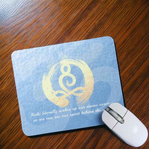 Yoga Instructor Meditation Pose Zen Om Sign Quotes Mouse Pad