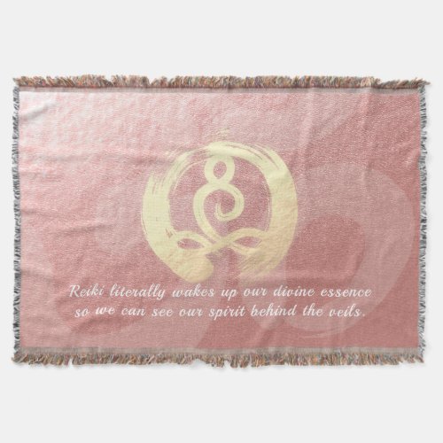 Yoga Instructor Meditation Pose Zen Om sign Quotes Throw Blanket