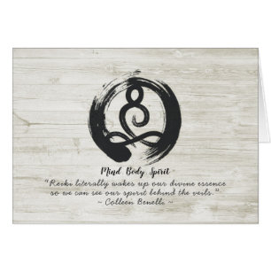 Yoga Instructor Meditation Pose Zen Symbol Quotes Cards