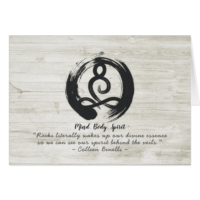 Yoga Instructor Meditation Pose Zen Symbol Quotes Cards (Front Horizontal)