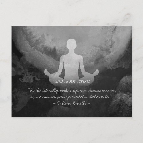 Yoga Instructor Meditation Pose Zen Symbol Quotes Postcard
