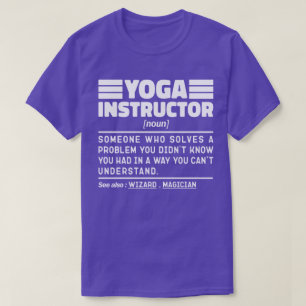 Yoga Instructor Noun Coach Appreciation Meditation T-Shirt