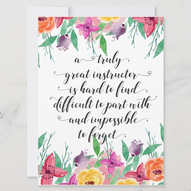 Yoga Instructor Office gift Instructor Coaching Card (Front)