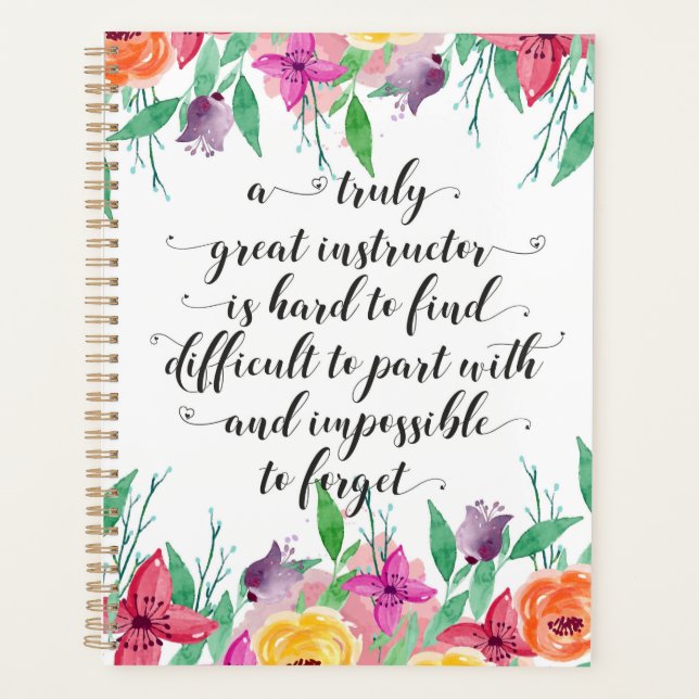 Yoga Instructor Office gift Instructor Coaching Planner (Front)