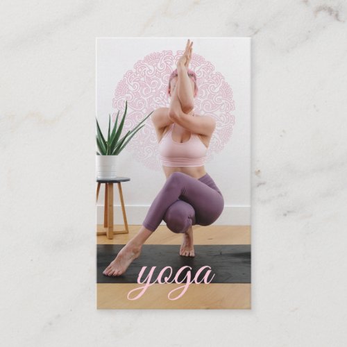 Yoga Instructor Photo  Business Card