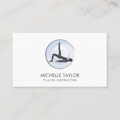 Yoga Instructor Pilates Fitness Modern Namaste Business Card