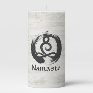 Candle With Message Wooden Wick 8 Oz Zen Theme Om Candle Candles With Quotes Om Symbol Paint Can Soy Wax Quote Candle Yoga Candles Holders Home Living Kromasol Com