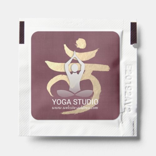 Yoga Instructor Root Chakra Symbol Meditation Pose Hand Sanitizer Packet