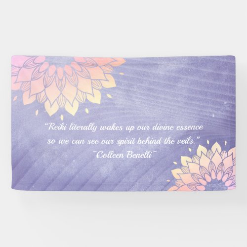 Yoga Instructor Rose Gold Mandala Quotes Banner